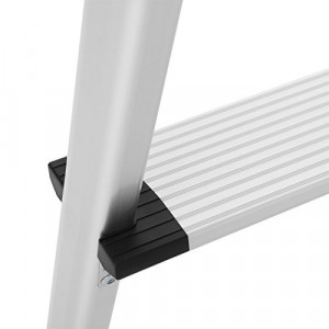Scara cu 3 trepte, Songmics, Argintiu-Negru, 74x38.5x56 cm - Img 7