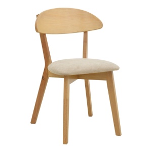 Scaun Canon, natural/gri/bej, 43x43x79.5 cm