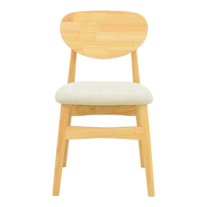 Scaun Cardith, natural/gri, 48x51x78 cm - Img 5