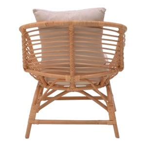 Scaun cu Brate Model Caxen, Natur/Alb, 72x63x75 cm - Img 5