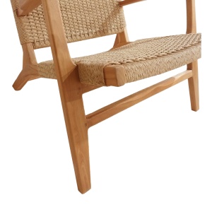 Scaun cu Brate Model Crosy, Natur, 71x81x75 cm - Img 7