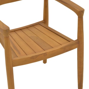 Scaun cu Brate Model Ganny, Natur, 59x56x71 cm - Img 7