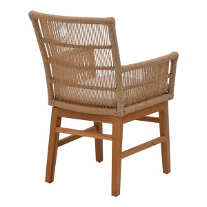 Scaun cu Brate Model Inca, Natur/Bej, 60x61x90 cm - Img 2