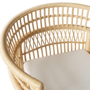 Scaun cu Brate Model Necorian, Natur, 80x70x87 cm - Img 6