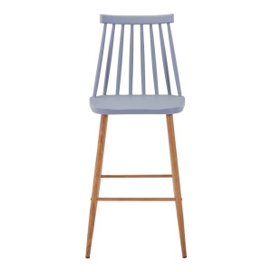 Scaun de bar Aurora I, gri/natural, 42x47x99 cm - Img 3