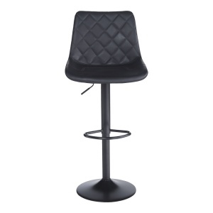 Scaun de bar Libra, negru, 49x55x115 cm - Img 4