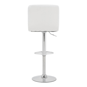 Scaun de bar Remina, alb, 44x44x112 cm - Img 6