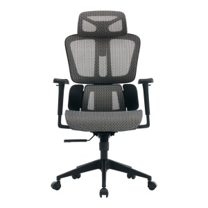 Scaun de birou ErgoFlow, negru/gri, 73x64x112-135 cm - Img 5