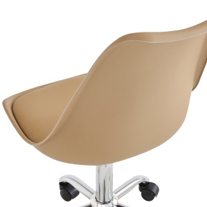 Scaun de birou Gaston II, cappuccino, 48x57x77-90 cm - Img 7