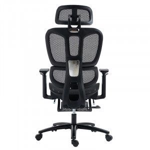 Scaun de birou manager cu suport pentru picioare Verdant Premium Quality plasa negru - Img 3