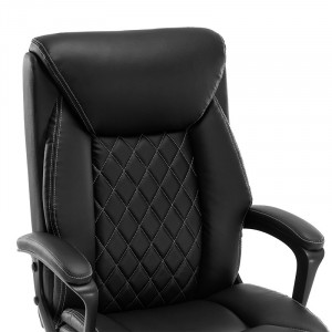Scaun de birou manager Victory piele ecologica negru - Img 5