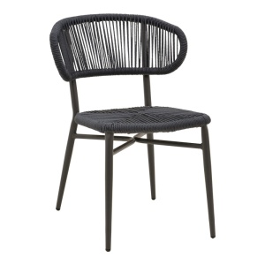 Scaun de Gradina Agus, negru, 55x63x77 cm