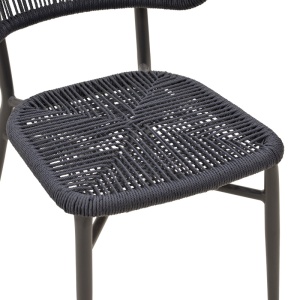 Scaun de Gradina Agus, negru, 55x63x77 cm - Img 9