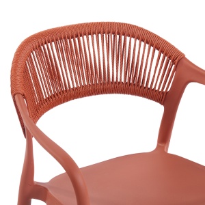 Scaun de Gradina Ankara, caramiziu, 54x55.5x77 cm - Img 7