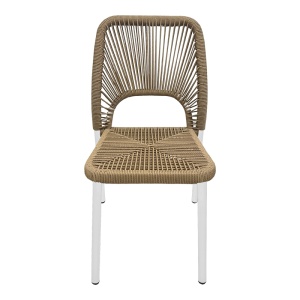 Scaun de Gradina Model Norture, Natural/Alb, 45x63x82 cm - Img 4