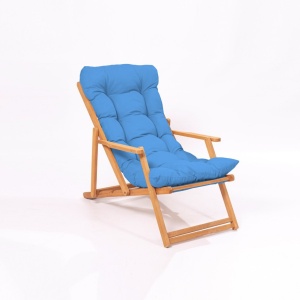 Scaun de gradina My008 Albastru 66x110x48 cm - Img 1