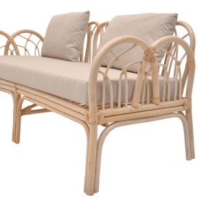 Scaun de Gradina Ytrone, natur/bej, 166x61.5x71 cm - Img 6