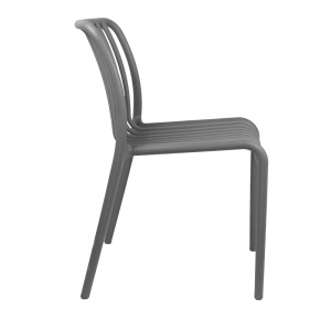 Scaun de Gradina Zoi, gri antracit, 42x58x79 cm - Img 4