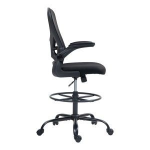 Scaun directorial Derzio, negru, 62x53x119-131 cm - Img 5