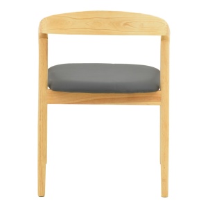 Scaun Hogie, natural/negru, 61x60x76 cm - Img 6