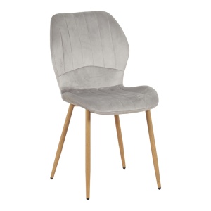 Scaun Jelour, gri/natural, 46.5x60x84 cm