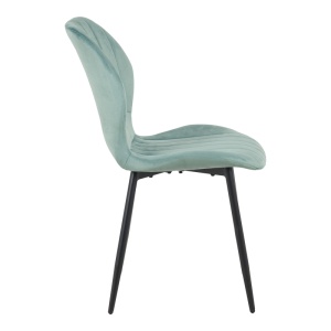 Scaun Jelour, verde fistic/negru, 46.5x60x84 cm - Img 3