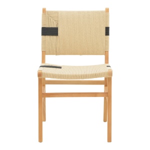 Scaun Julien, natural/negru, 61x54x85 cm - Img 4