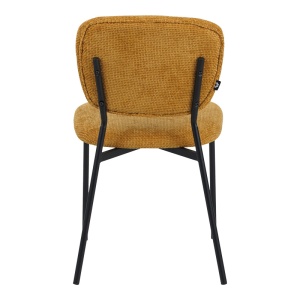 Scaun Model Cathair, Galben/Negru, 48x53x82 cm - Img 5