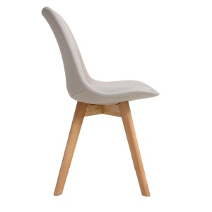 Scaun Model Gaston, Bej/Natur, 48x55x83 cm - Img 3