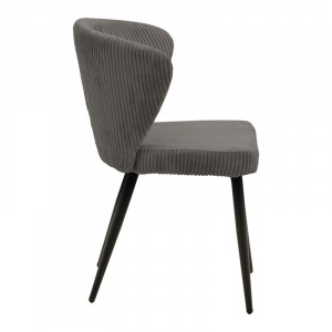 Scaun Model Mattia, Antracit/Negru, 55x53x80 cm - Img 3