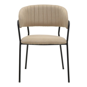 Scaun Model Morel, Bej/Negru , 55x55x76 cm - Img 4