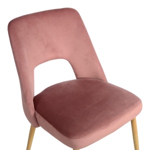 Scaun Model Murde, Rose/Natur, 48.5x61x89 cm - Img 5