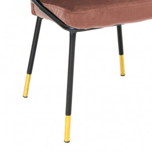 Scaun Model Nalu, Roz prafuit/Negru, 56x54x77 cm - Img 7