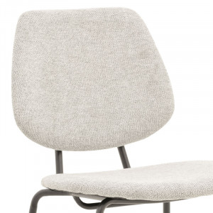 Scaun Model Pietro, Gri deschis/Negru, 50x53x83 cm - Img 6