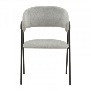 Scaun Model Rachele, Gri/Negru, 52x53x83 cm - Img 4