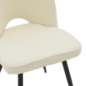 Scaun Model Renish, Alb/Negru, 61x47x91.5 cm - Img 7