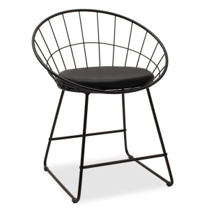 Scaun Model Seth, Negru, 58x50x71 cm - Img 1