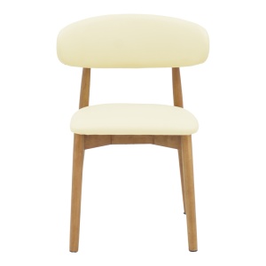 Scaun Model Ubene, Nuc/Bej, 46x58x79 cm - Img 4