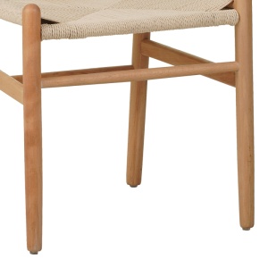 Scaun Model Wishbone, Natur, 60x51x80 cm - Img 7