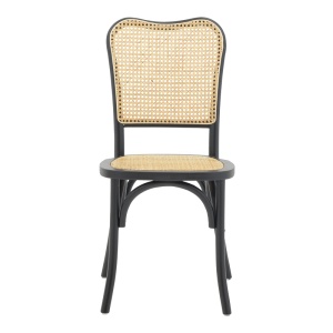 Scaun Model Zozele, Natur/Negru, 45x51x88 cm - Img 4