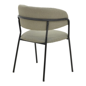 Scaun Morel, gri/negru, 55x55x76 cm - Img 2