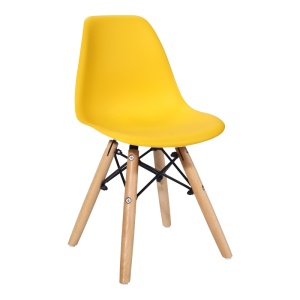 Scaun pentru copii Julita, galben/natural, 35x31x57.5 cm