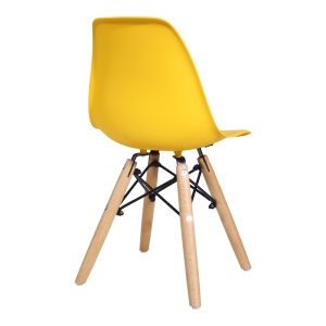 Scaun pentru copii Julita, galben/natural, 35x31x57.5 cm - Img 3