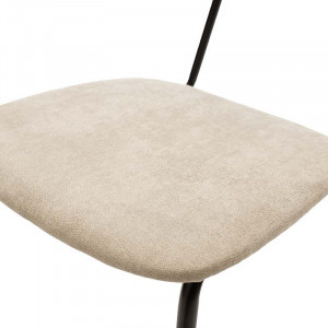 Scaun Tania material textil antica bej - picior negru - Img 7