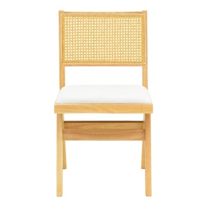 Scaun Winslow, natural/alb, 46x58x80 cm - Img 5
