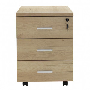 Sertar mobil Lotus in culoare stejar-gri inchis 40x47x55cm - Img 3
