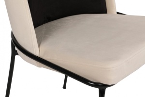 Set 2 scaune Model Dore, Crem/Negru, 54x55x86 cm - Img 9