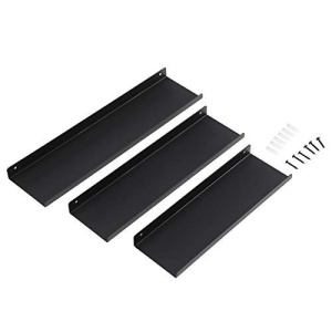Set 3 etajere, Songmics, Negru, 40x11x2.5 cm - Img 7