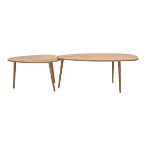 Set de 2 măsuțe de cafea Monty, natural, 116x46x46 cm - Img 5