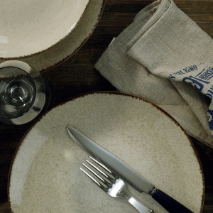 Set farfurii servire, 24 bucati TradeShow Maro 25x25x3 cm - Img 4